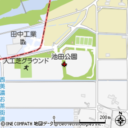 池田公園周辺の地図