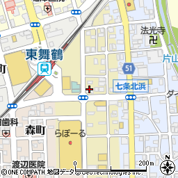 京都北都信用金庫倉梯支店南浜出張所周辺の地図