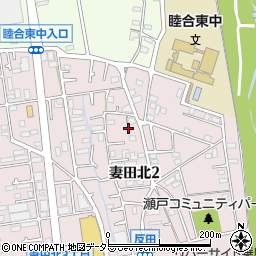 神奈川県厚木市妻田北2丁目17-38周辺の地図