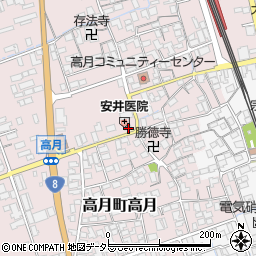 滋賀県長浜市高月町高月501周辺の地図
