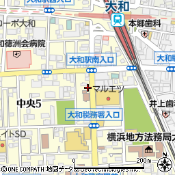 タイムズ大和商工会議所駐車場周辺の地図