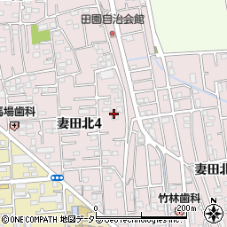 神奈川県厚木市妻田北4丁目5-24周辺の地図