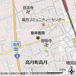 滋賀県長浜市高月町高月201周辺の地図