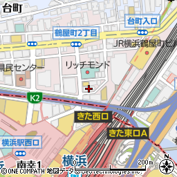 ひねくれ横浜駅前店周辺の地図