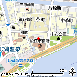 山陰合同銀行松江市役所出張所周辺の地図
