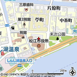 松江市役所　教育委員会生涯学習課放課後子どもプラン係周辺の地図