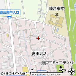 神奈川県厚木市妻田北2丁目17-36周辺の地図