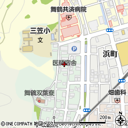 医師宿舎周辺の地図