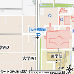 岐阜大学病院周辺の地図