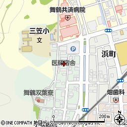 医師宿舎周辺の地図