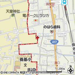 岐阜県揖斐郡揖斐川町脛永419周辺の地図