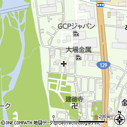 神奈川県厚木市金田58-7周辺の地図