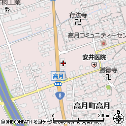 滋賀銀行高月支店 ＡＴＭ周辺の地図