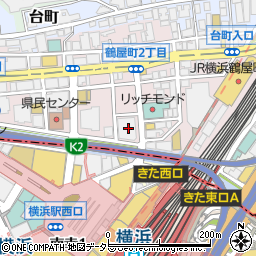 シェーン英会話　横浜校周辺の地図