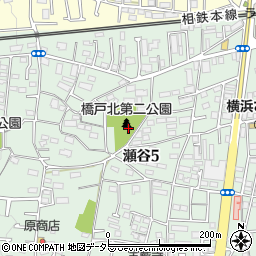 橋戸北第二公園周辺の地図