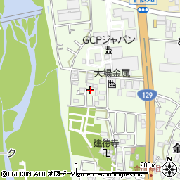 神奈川県厚木市金田58-6周辺の地図