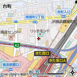 個室ダイニング 肉バル みのり 横浜店周辺の地図