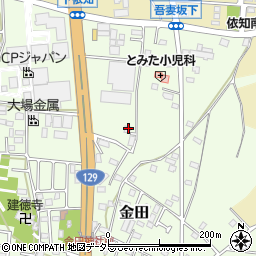 神奈川県厚木市金田141周辺の地図