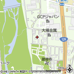 神奈川県厚木市金田57-10周辺の地図