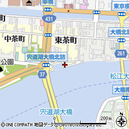島根県松江市東茶町47周辺の地図