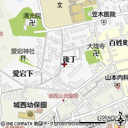 島根県松江市外中原町後丁周辺の地図