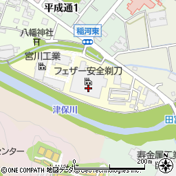 岐阜県関市宮河町周辺の地図