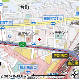 株式会社大林組　横浜支店周辺の地図