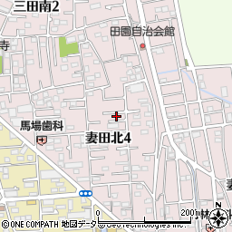 神奈川県厚木市妻田北4丁目6-8周辺の地図