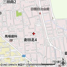 神奈川県厚木市妻田北4丁目6-7周辺の地図