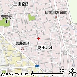 神奈川県厚木市妻田北4丁目6-26周辺の地図