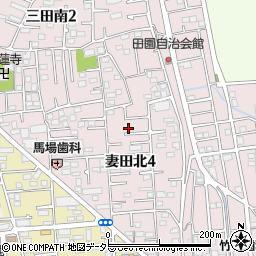 神奈川県厚木市妻田北4丁目6周辺の地図