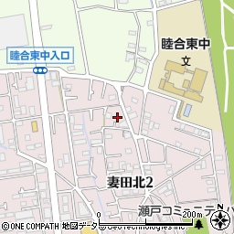 神奈川県厚木市妻田北2丁目21周辺の地図