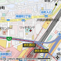 クリエイト薬局　横浜鶴屋町店周辺の地図