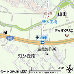 ローソン関山田店周辺の地図