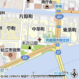 松江ニューアーバンホテル周辺の地図