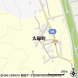 滋賀県長浜市太田町周辺の地図