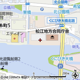 島根県松江市向島町周辺の地図