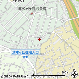 神奈川県横浜市旭区中沢1丁目3周辺の地図