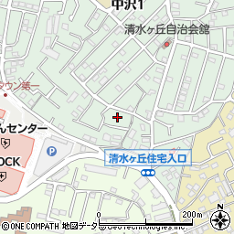 神奈川県横浜市旭区中沢1丁目42周辺の地図