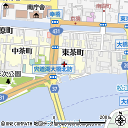 島根県松江市東茶町8周辺の地図