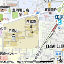 兵庫県立日高高等学校周辺の地図
