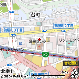 横浜西口菅原皮膚科周辺の地図
