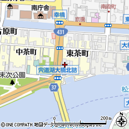 島根県松江市東茶町6周辺の地図