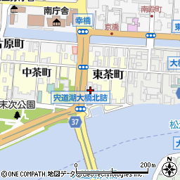 島根県松江市東茶町6周辺の地図