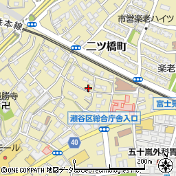 神奈川県横浜市瀬谷区二ツ橋町288-38周辺の地図