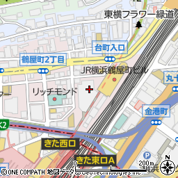 神奈川県横浜市神奈川区鶴屋町1丁目周辺の地図