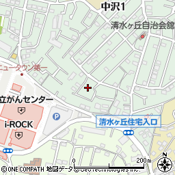 神奈川県横浜市旭区中沢1丁目40周辺の地図