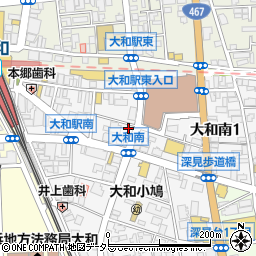 ショウワパーク大和駐車場周辺の地図