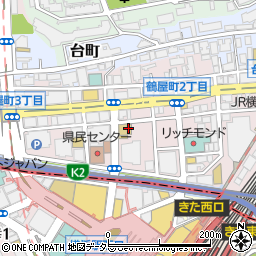 古民家個室 はまの家 横浜西口店周辺の地図