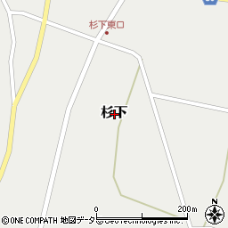 〒689-2313 鳥取県東伯郡琴浦町杉下の地図